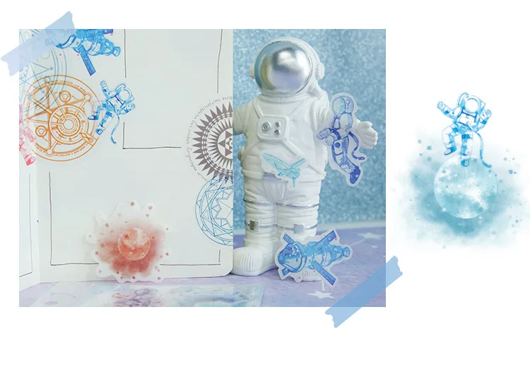 40 шт. милые декоративные наклейки s Kawaii Planet канцелярские наклейки s Бумажные Клейкие наклейки для детей DIY Скрапбукинг дневники принадлежности