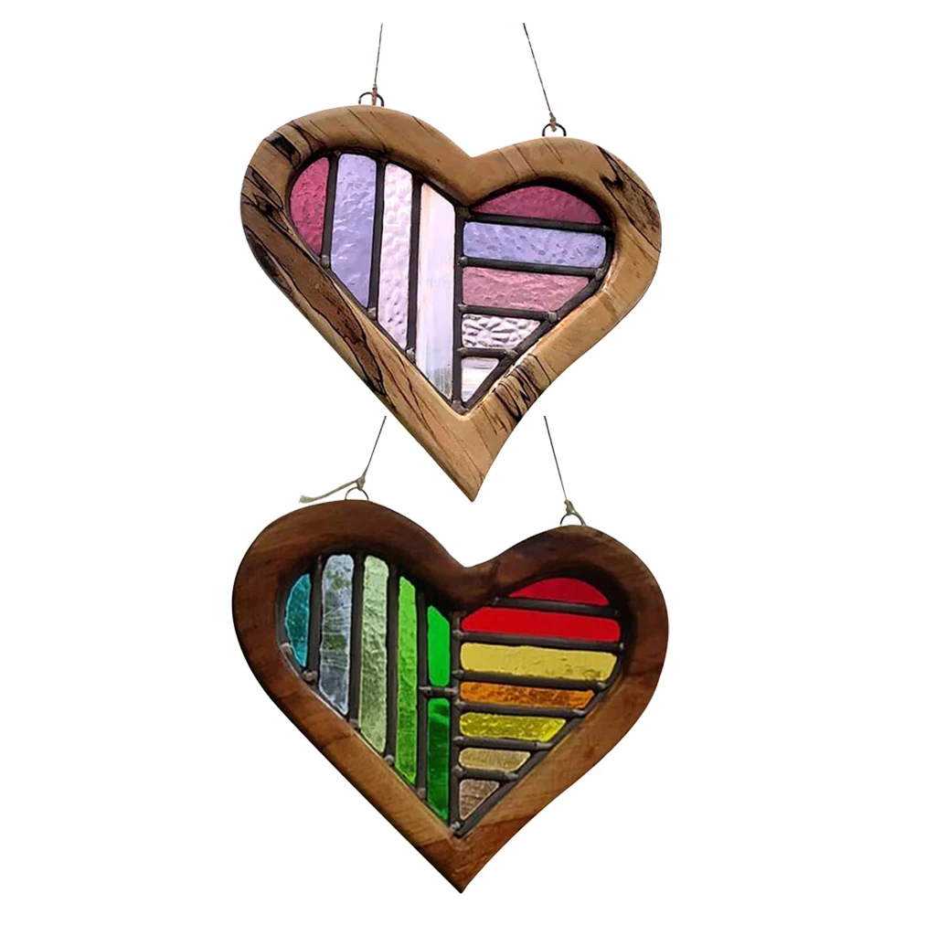 

Акриловые украшения в форме сердца, ручная роспись для офиса, дома, стены, комнаты, Декор