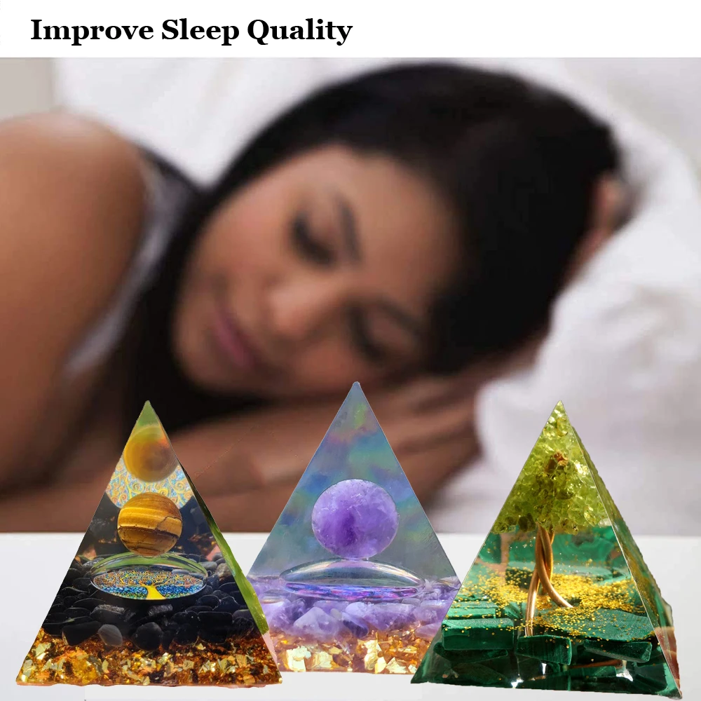 ОРГОН пирамида аметист перидот лечебный кристалл энергия магнитная медитация