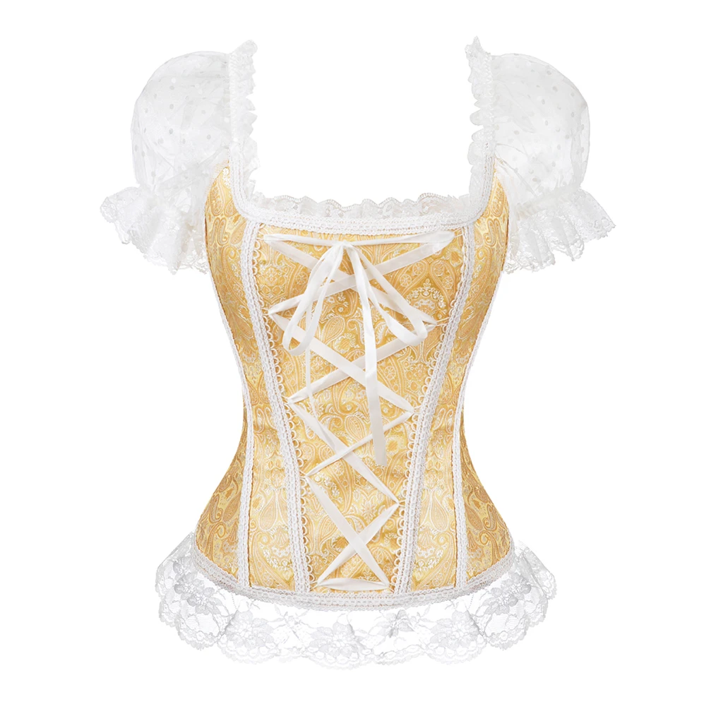 Women Victorian Corset Top Off Shoulder Short Floral Short Puff Sleeves Corsets Bustiers Corsage Corselet Waist Body Shapewear
Women Victorian Corset Top Off Shoulder Short Floral Short Puff Sleeves Corsets Bustiers Corsage Corselet Waist Body Shapewear