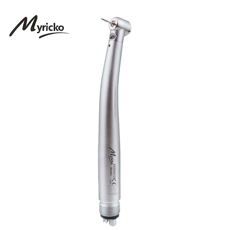 Зубной наконечник Myriko, светодиодный высокоскоростной наконечник с одним/тройным распылением воды, 2/4 отверстий, стандартная головка, нажим...