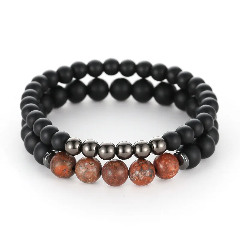 2019 черный абразивный камень Будда бусины модные ювелирные изделия Шарм 5