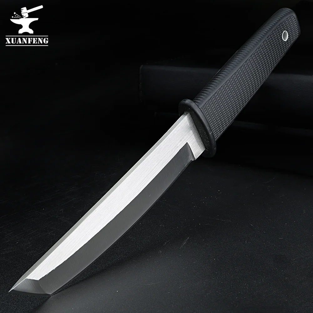 Открытый нож с фиксированным лезвием охотничий для кемпинга высокой твердостью