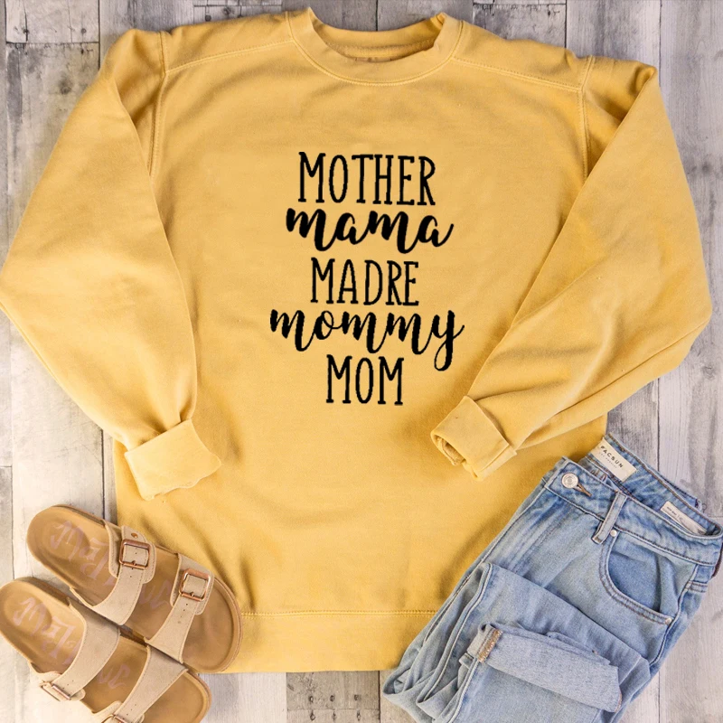 Свитшот женский из хлопка с надписью Mom Life | Женская одежда