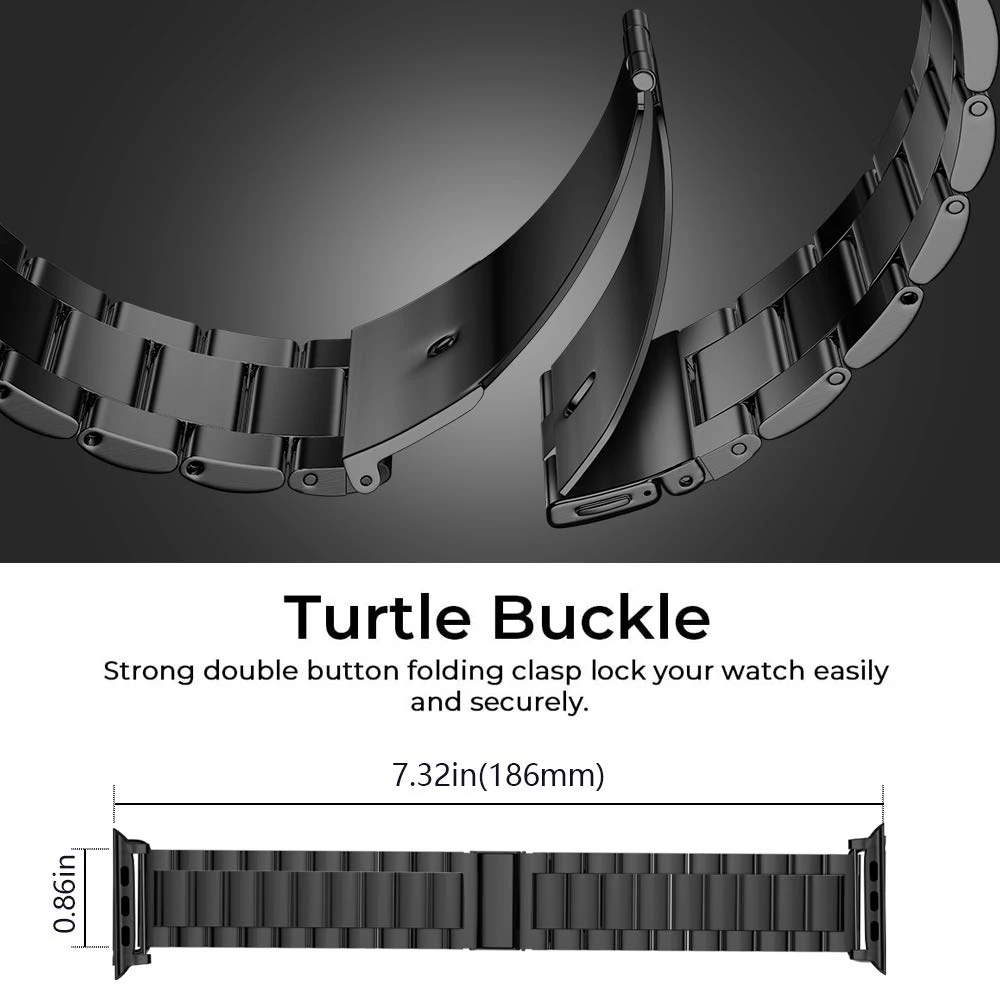 Stainless Steel Wristband for Bracelet Apple Watch 44mm band Iwatch series 5 4 3 2 1 accessories 38MM 40MM 42MM belt Loop strap