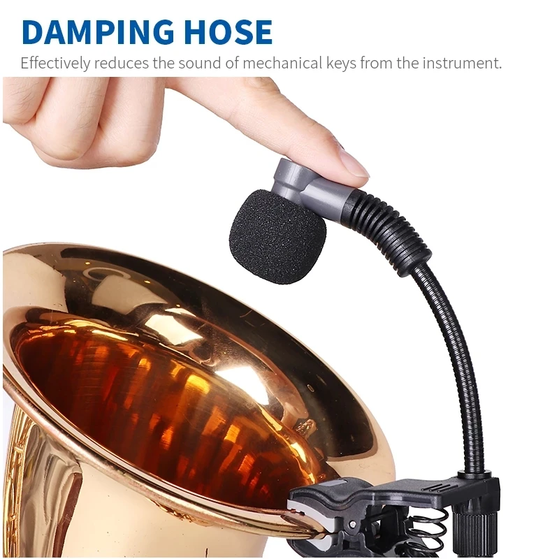 Профессиональный беспроводной микрофон для саксофона внешний музыкального