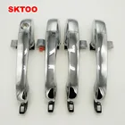 SKTOO 4 шт.комплект, бесплатная доставка, гальваническая Серебряная наружная дверная ручка для Chrysler 300C, высокое качество, заводская цена