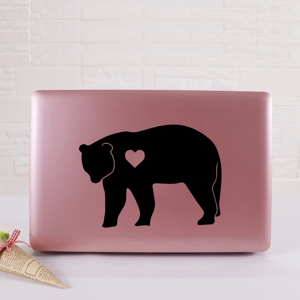 Милый медведь наклейка на ноутбук Виниловая для Macbook Hp Mac Book сенсорная панель