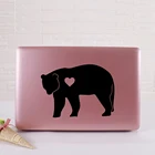 Милый медведь, наклейка на ноутбук, Виниловая наклейка, наклейка на ноутбук, наклейка для Macbook Hp Mac Book, сенсорная панель, Кожаное украшение