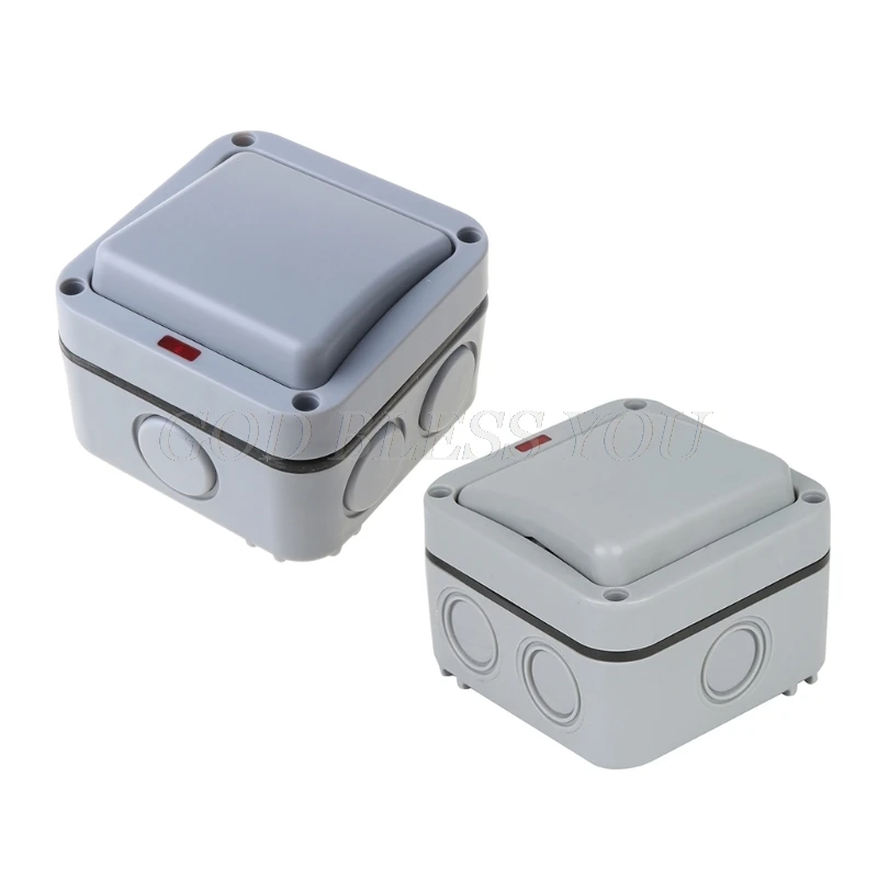 Настенный выключатель MP12 уличная Водонепроницаемая Пылезащитная розетка для