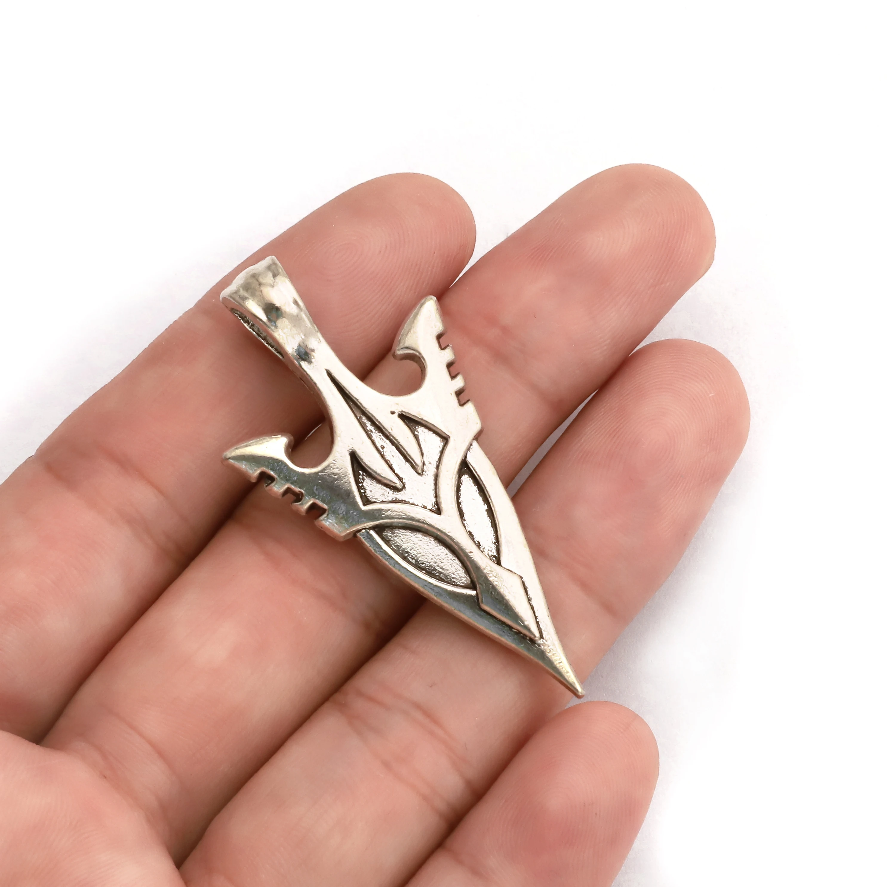 

5Pcs Tibetan Silver Spear Sword Charms Pendant For Viking Necklace Drop Earring DIY Jewelry Making Supplies