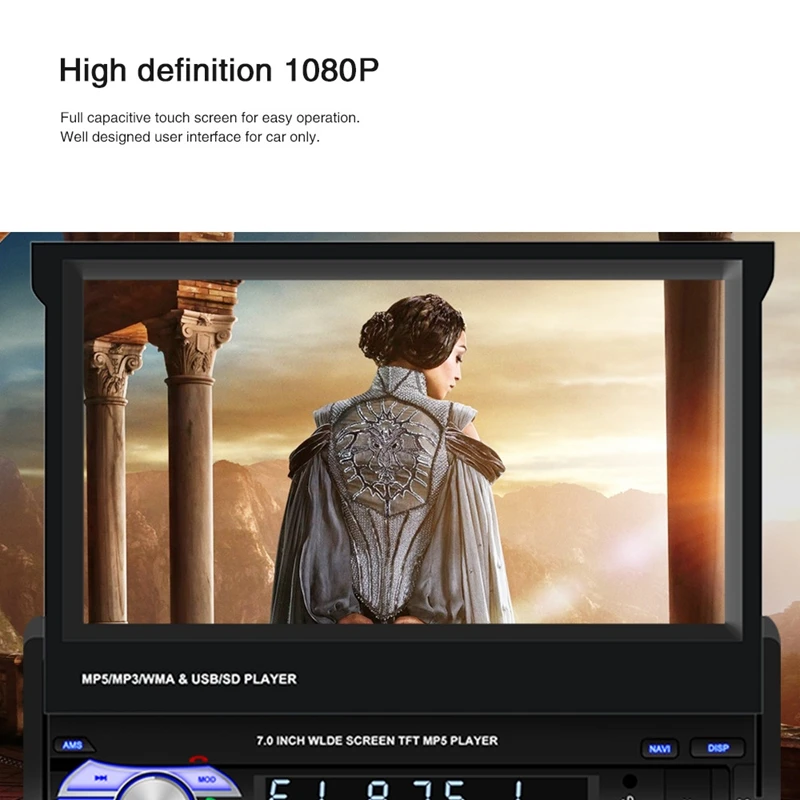 7 дюймов 2 Din Android 8 1 автомобильный MP5 мультимедийный плеер gps навигация Bluetooth Радио |