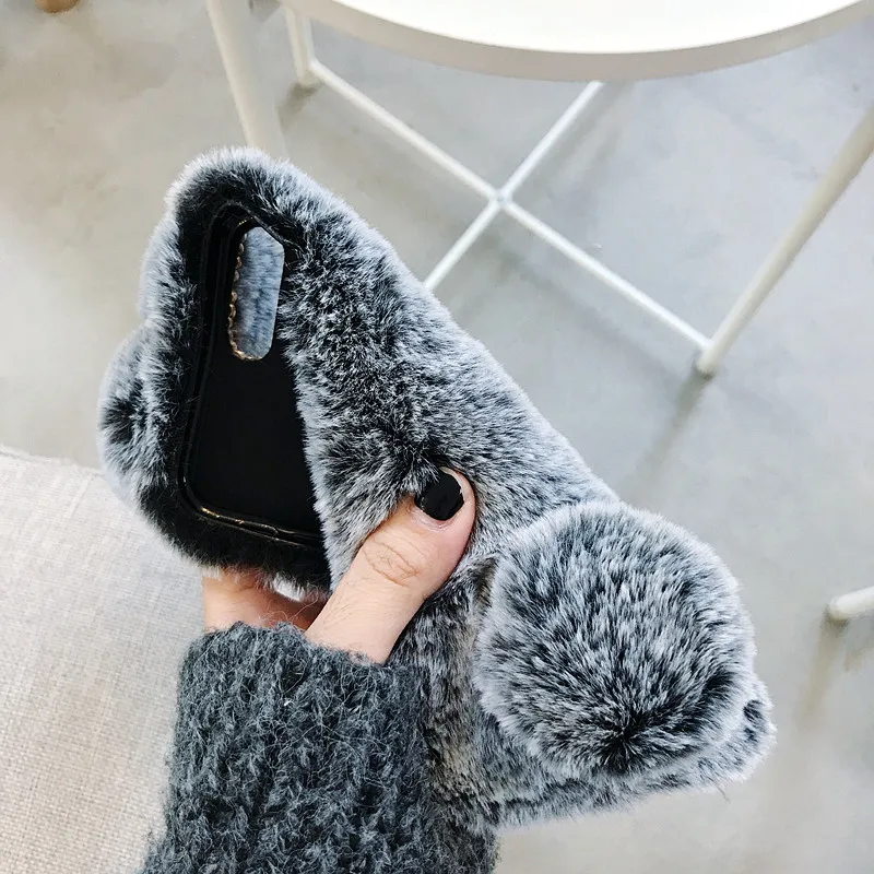 LOVECOM Brushy Rabbit Plush Phone Case For Huawei P20 Lite P30 Pro Fitted Soft Back Cover | Мобильные телефоны и