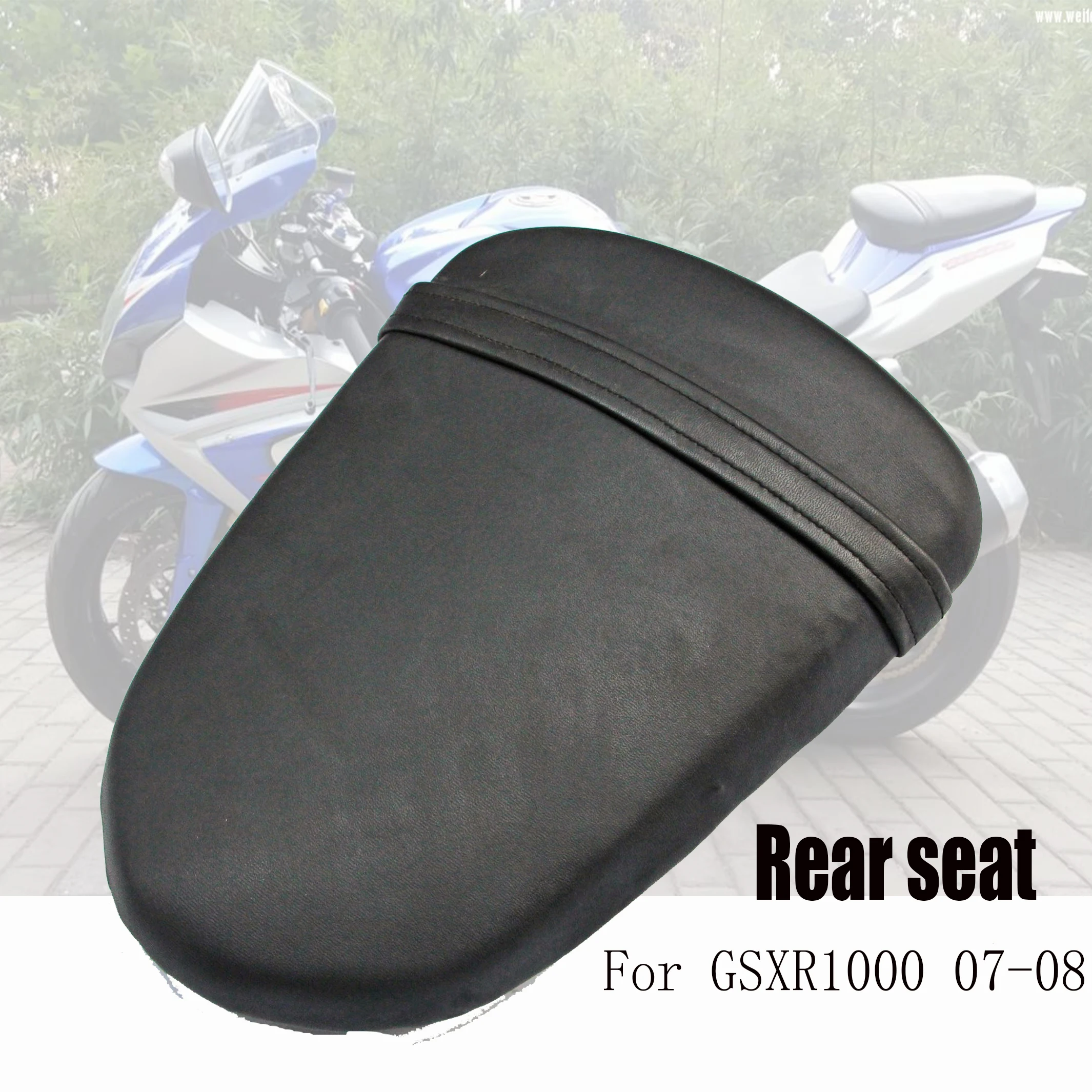 

Black Rear Seat Passenger Cushion Pillion Fit For Suzuki GSXR1000 GSXR 1000 R K7 2007 2008 GSXR 1000R K7 K8 07 08 GSX-R 1000