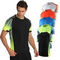 print gym shirts men breathable quick dry short sleeve fashion outdoor golf table tee running o neck polyester sports jerseys