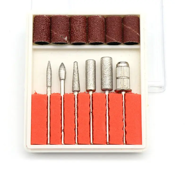 6 шт./компл. Фрезер для ногтей сверлильный Шлифовальная головка шлифовка бандажей
