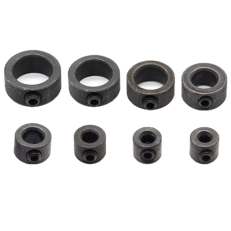 

8Pcs/Set Bit Limit Ring 3/4/5/6/8/10/12/16mm Twist Drill Locating Ring Wood Drilling Depth Locator Device