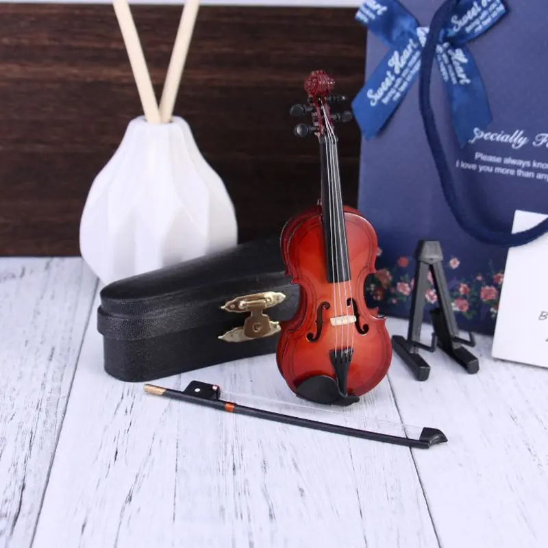 

Gifts Violin Music Instrument Miniature Replica with Case