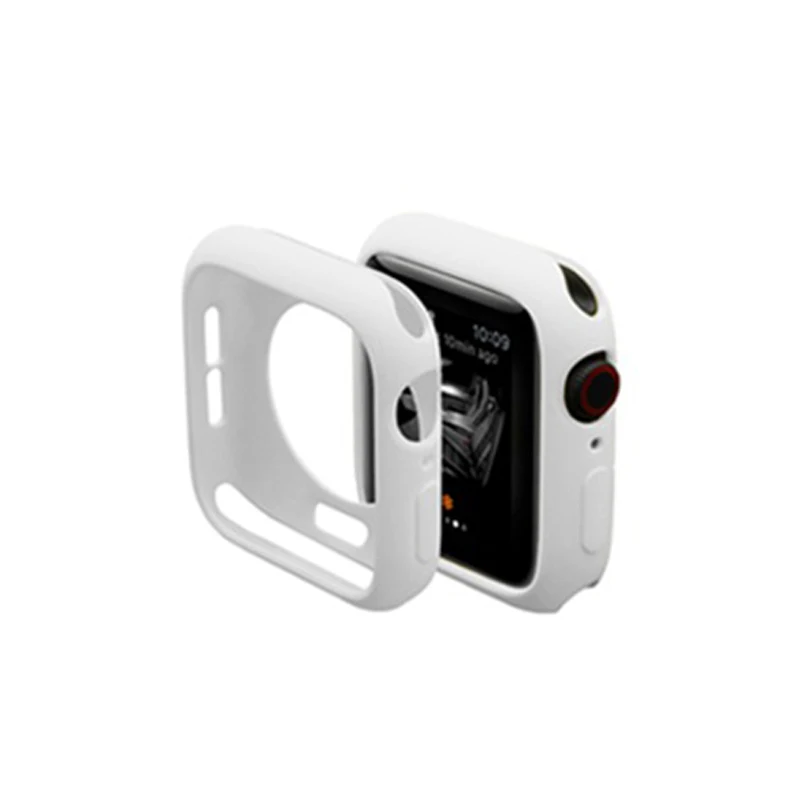Чехол для часов Apple Watch 42 мм, 38 мм, 40 мм, 44 мм, мягкий силиконовый чехол из ТПУ для iwatch Series 4, 3, 2, 1, чехол ярких цветов