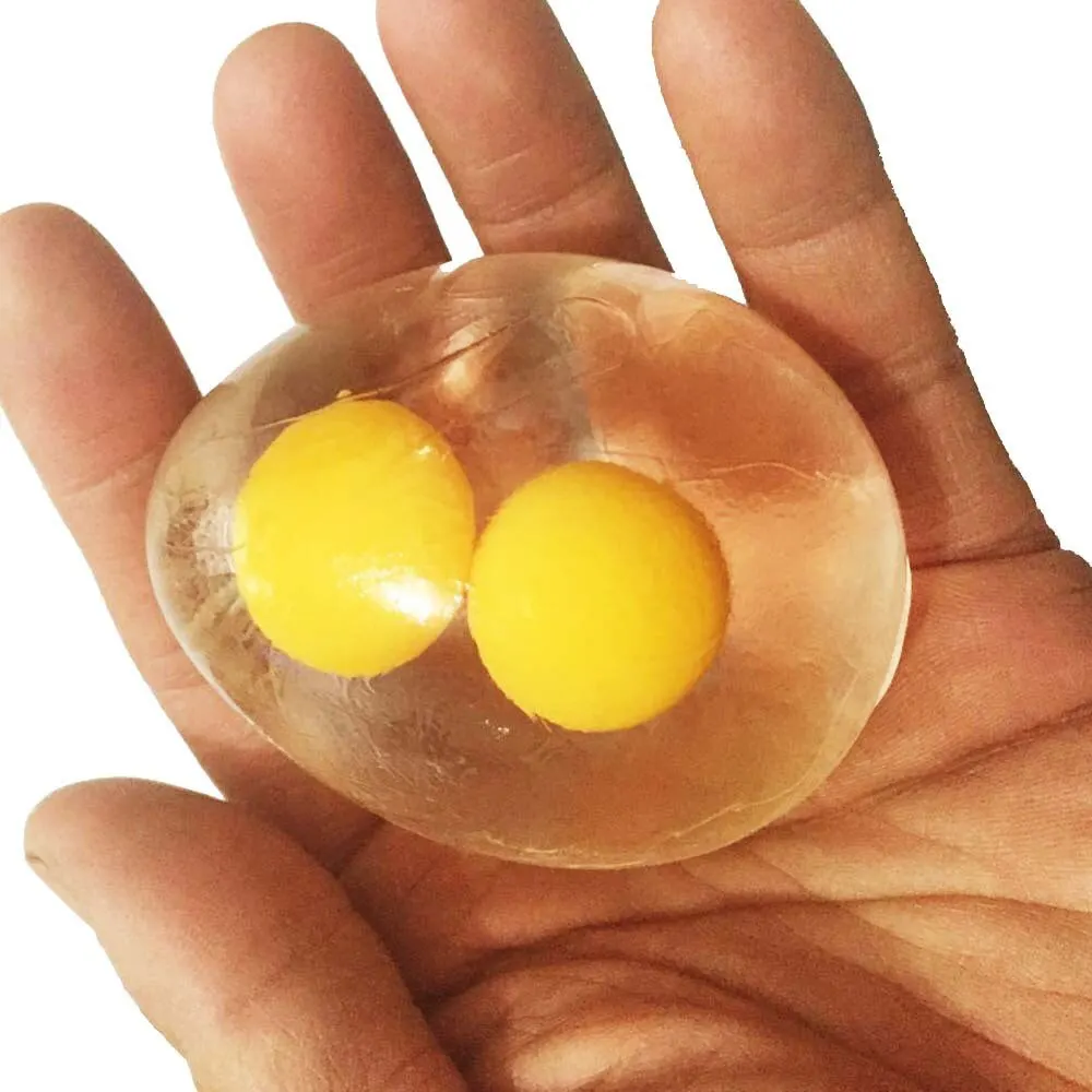 

Funky Egg Splat Ball Squishy Toys Stress Relief Eggs Yolk Balls For Children Kid Simple Dimple Fidget Toy Anti-stress Toy Slime