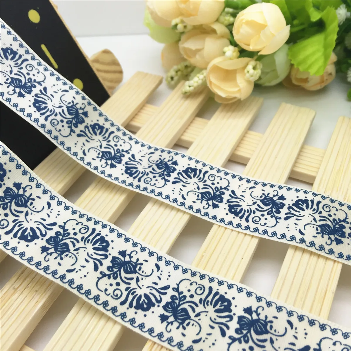 Новинка корсажная лента с цветочным принтом сделай сам 5 ярдов 1 дюйм 25 мм для