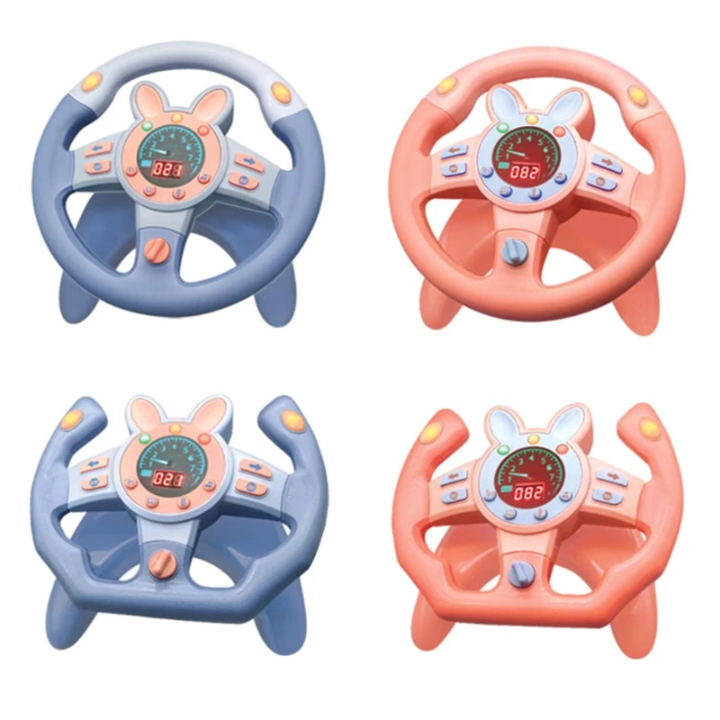 

Simulation Car Wheel Toy Christmas Steering Wheel Toy with the Same Co-pilot Musical Educational Copilot Stroller