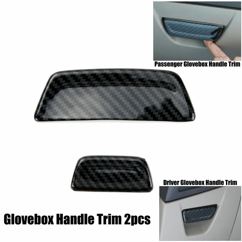 Glovebox Handle 2pc Автомобильный-Стайлинг Шестерня панель держатель чашки дверная ручка рулевое колесо вентиляционное отверстие декоративный чехол для Ford Focus 3 mk3 - Название цвета: Glovebox Handle 2pc