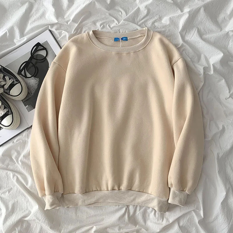 Новинка 2021 корейские модные толстовки женские зимние топы повседневный милый