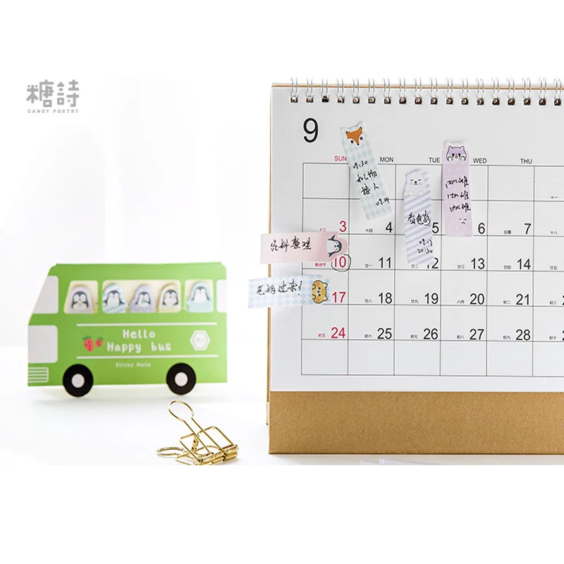 75 шт./упак. лес сообщение шины бумаги для заметок на клейкой основе Dcoration Kawaii