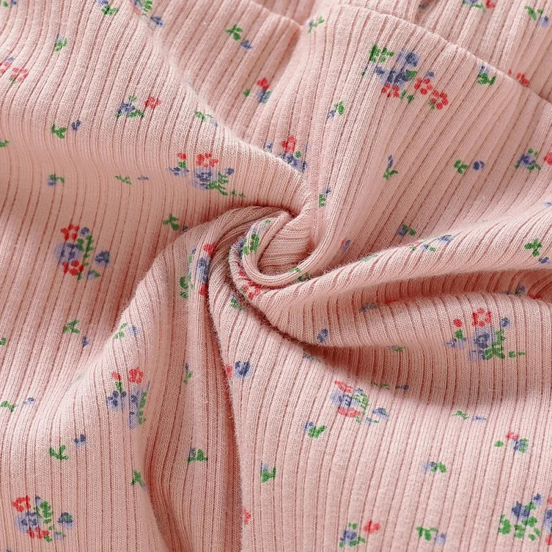 

Autumn Baby Romper Girl Casual Floral Print Romper Infant Flare Long Sleeve Children Jumpsuit Outfits