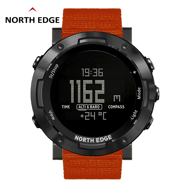 NORTH EDGE мужские спортивные часы альтиметр барометр компас термометр шагомер с
