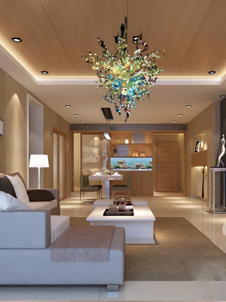 Домашняя вилла искусство дневная светодиодная люстра лампы небольшого размера