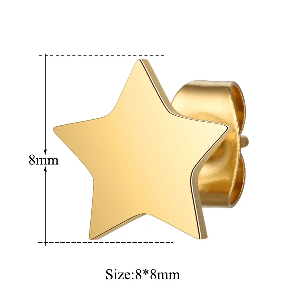 316L Stainless Steel Sun Star Meteor Stud Earring for Women - Perfect Gift for Parties - Elegant Jewelry Ear Studs image 5