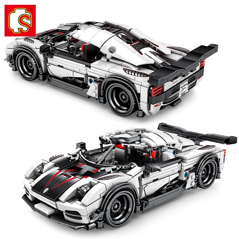 

Super Racing Car building blocks Fit Legoingly Technic Car Sports Racer Vehicle Supercar Children Speed Bricks Toys for Children