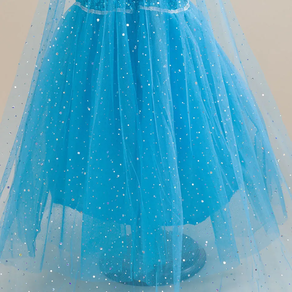 

Elsa Dress Little Girl Carnival Costume Kids Cosplay Snow Queen Dress Girl Birthday Party Christmas Costume 3-10 Years