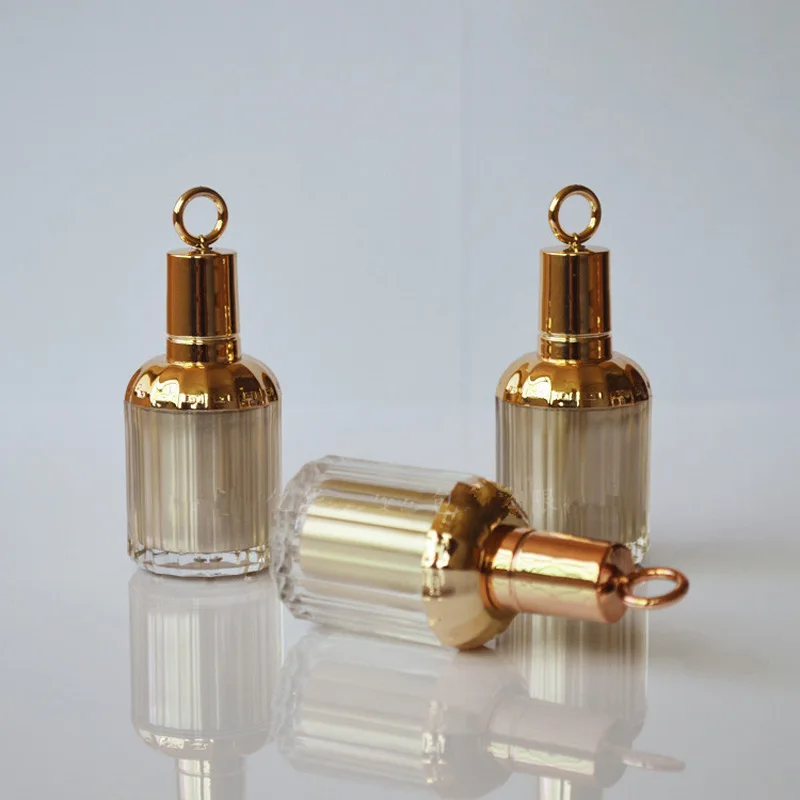 10 мл Пустые Золотые бутылки с маслом для ногтей многоразовые Акриловые Гель лаки