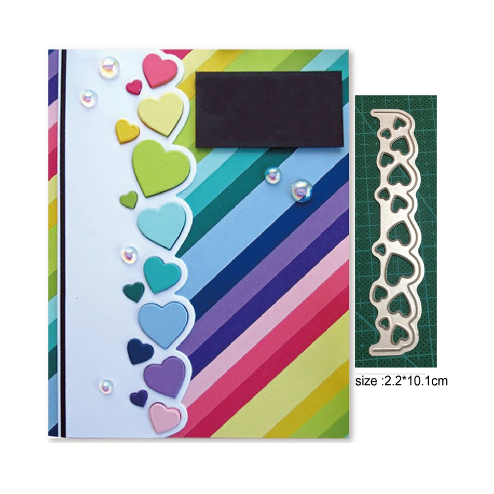 Кружевное платье с вырезом сердечком границы металлические высекальные формы