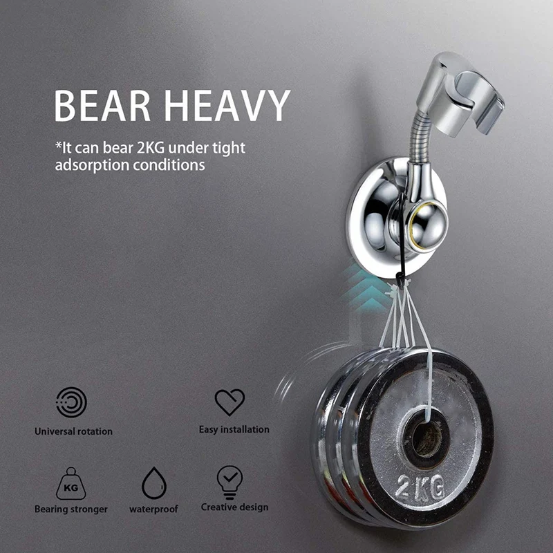 Shower Head Holder Suction Cup Handheld Bracket Adjustable Height Multi-Directional Removable Wall | Обустройство дома