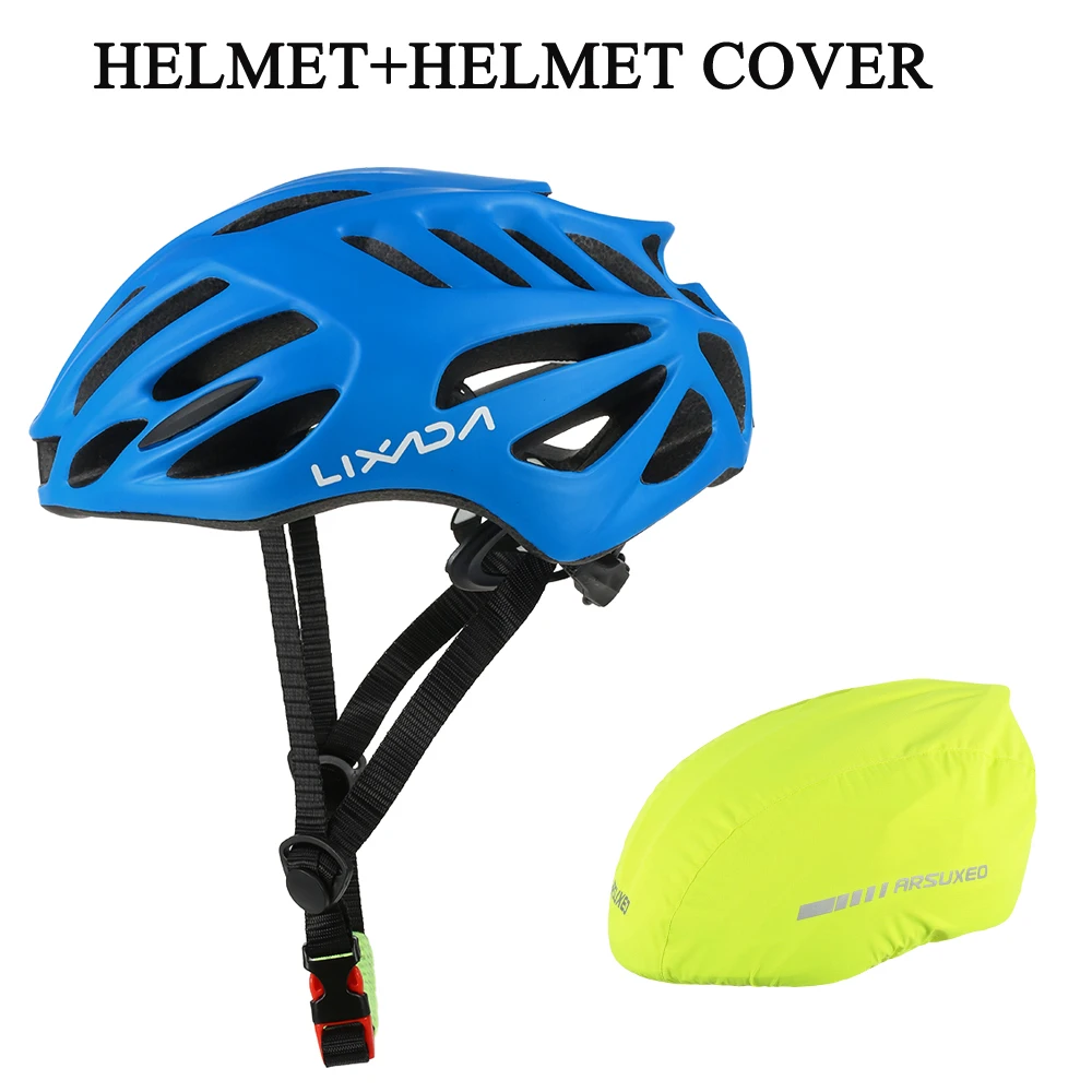 Helmet And Cover Шлем велосипедный шлем крышка 32 вентиляционные отверстия ультралегкий цельно-Формованный EPS спортивный велосипедный шлем с подкладкой коврик горный велосипед - Цвет: Helmet And Cover