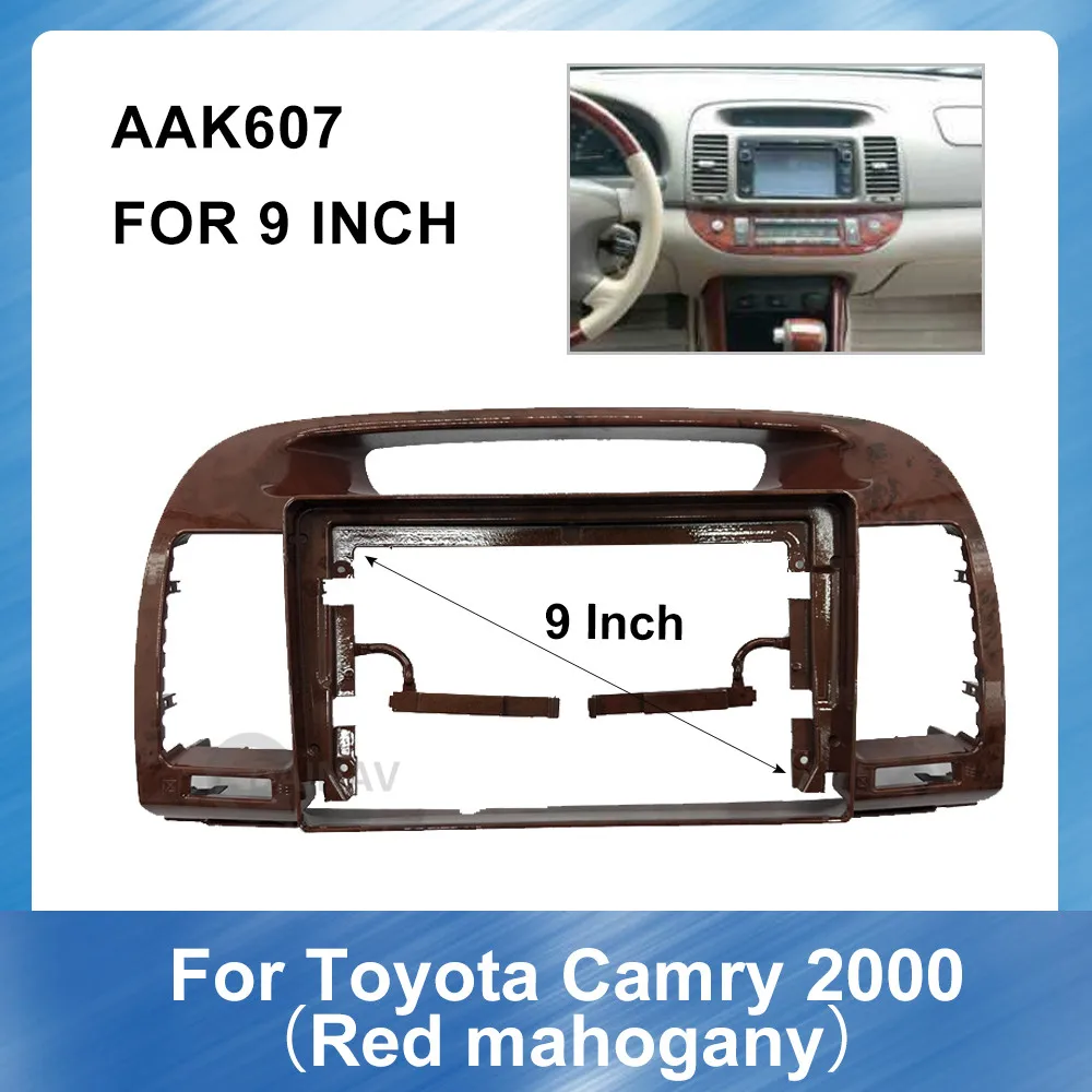 

9 Inch 2din Car Auto Radio Multimedia fascia For Toyota Camry 2000 stereo panel for mounting car panel dual Din CD DVD frame