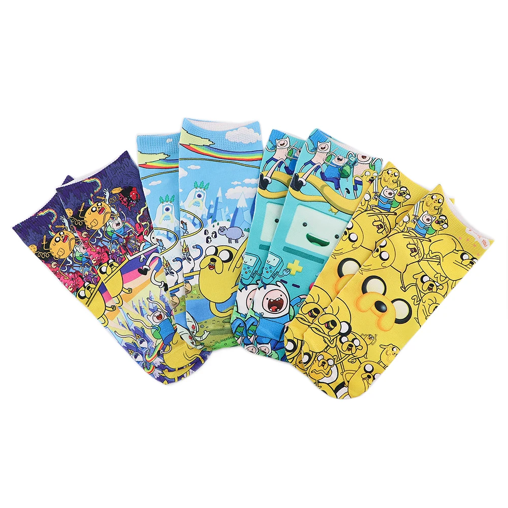 

BG1199 Fashion Unisex Cartoon Socks Men or Women Socks Funny Comfortable Summer Creative Cotton Skateboard Socks