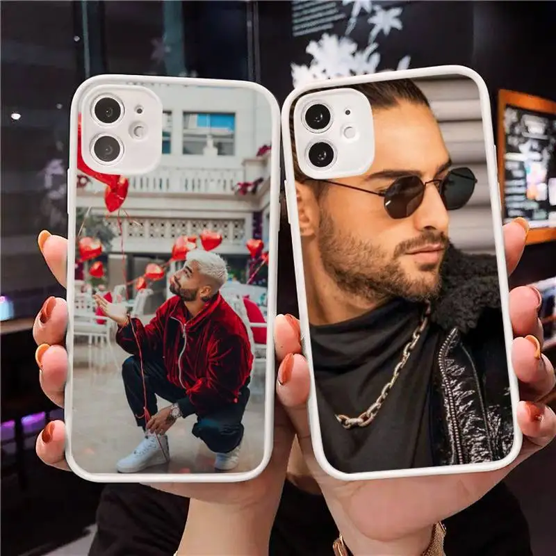 

Maluma handsome man cool fashion Phone Case Matte Transparent for iPhone 7 8 11 12 s mini pro X XS XR MAX Plus cover funda