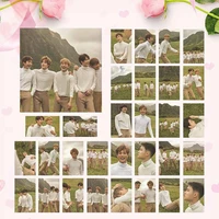 30pcsset kpop e xo members poster card photocard photobook album lomo card self made paper photo e xo for fans gift collection