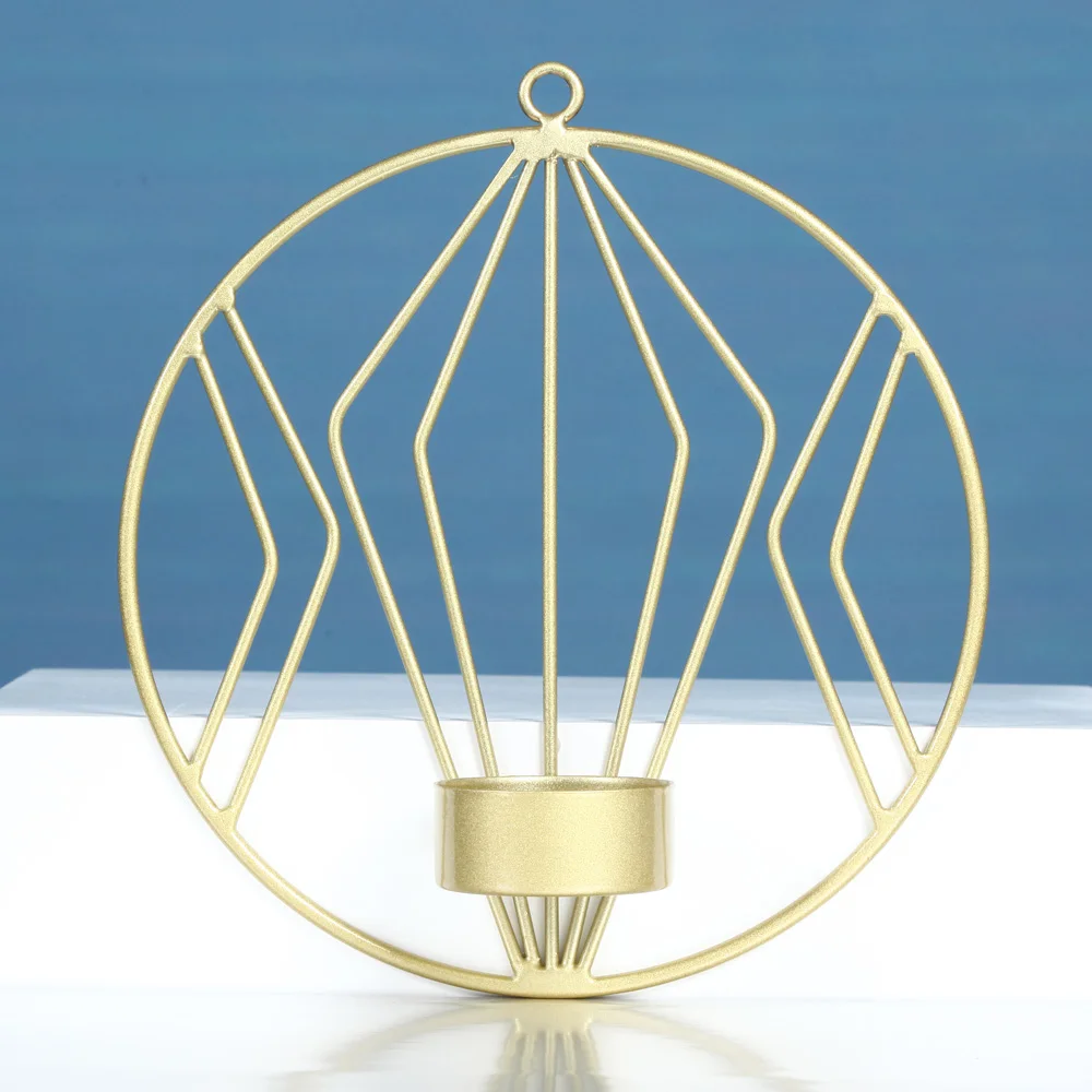 Металлические настенные подсвечники железные Подсвечники Tealight Gold Bar вечерние