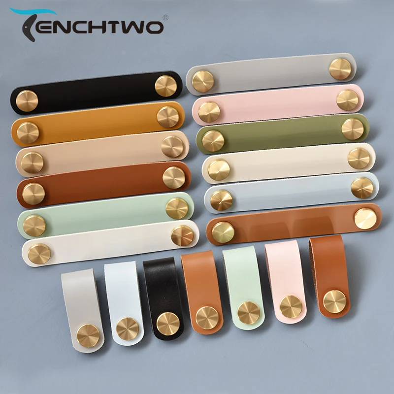 Детская мебель в скандинавском стиле кожаная ручка латунные ручки для кухонного