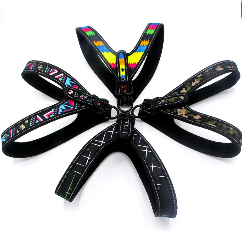 Светоотражающий большой Поводок для собак набор красочных удобных мягких ремней