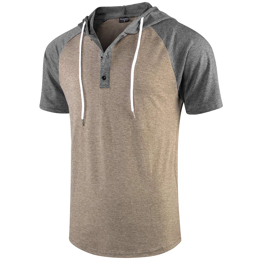 Мужская футболка с коротким рукавом шапкой модная повседневная мужская