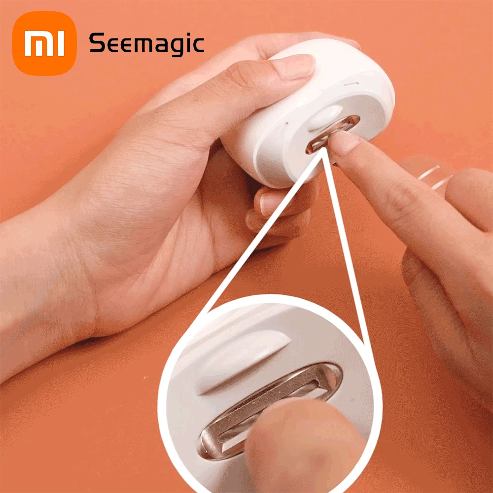 xiaomi seemagic Electric Automatic Nail Clippers with light Trimmer Nail Cutter Manicure For Baby Ad
