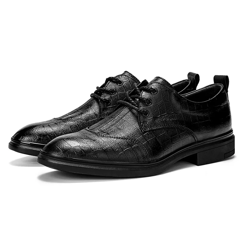 

Business leather shoes, men's leather shoes, new formal dress top layer cowhide