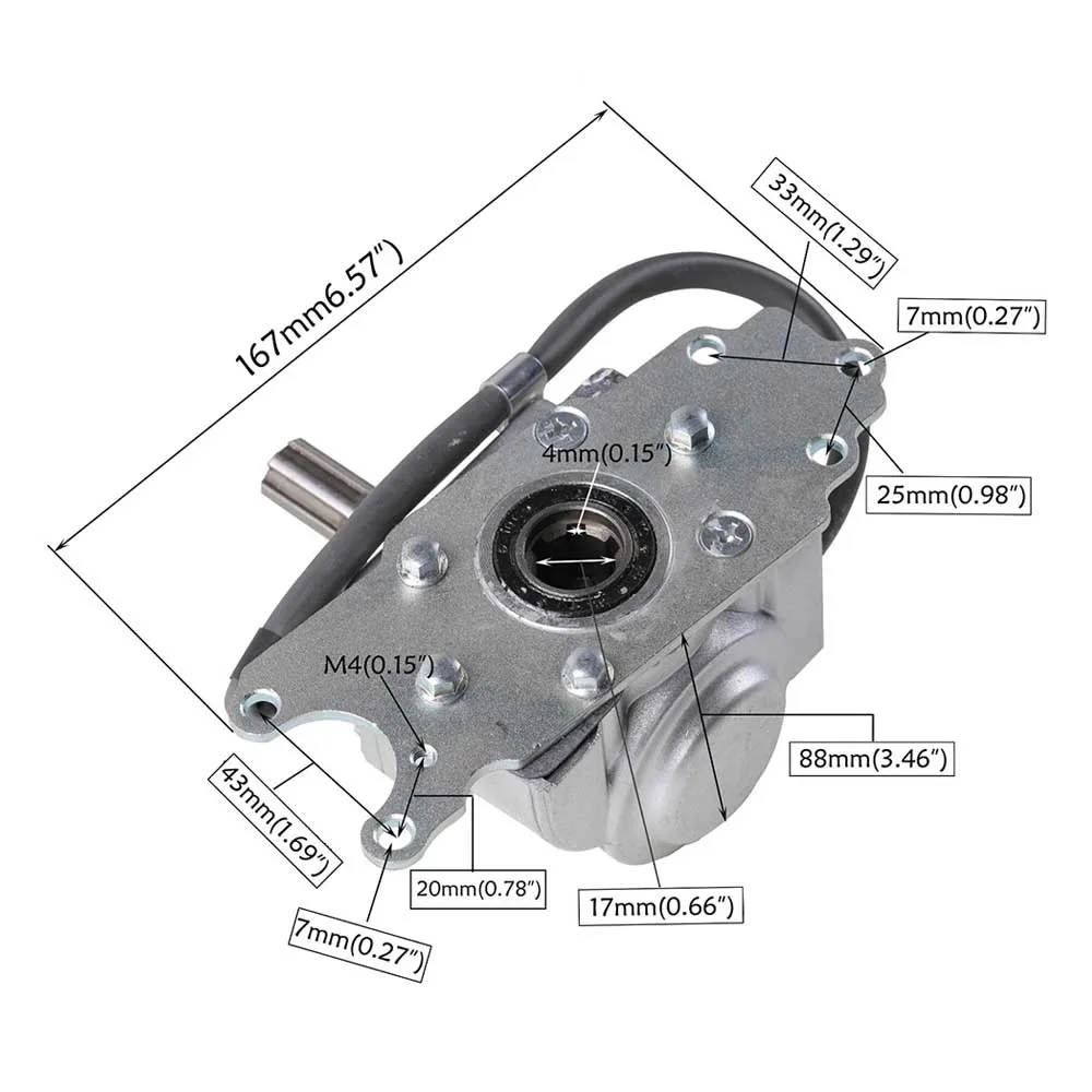 Задний задний мост ATV коробка передач в сборе привод по валу чехол для 150cc 160cc 200cc